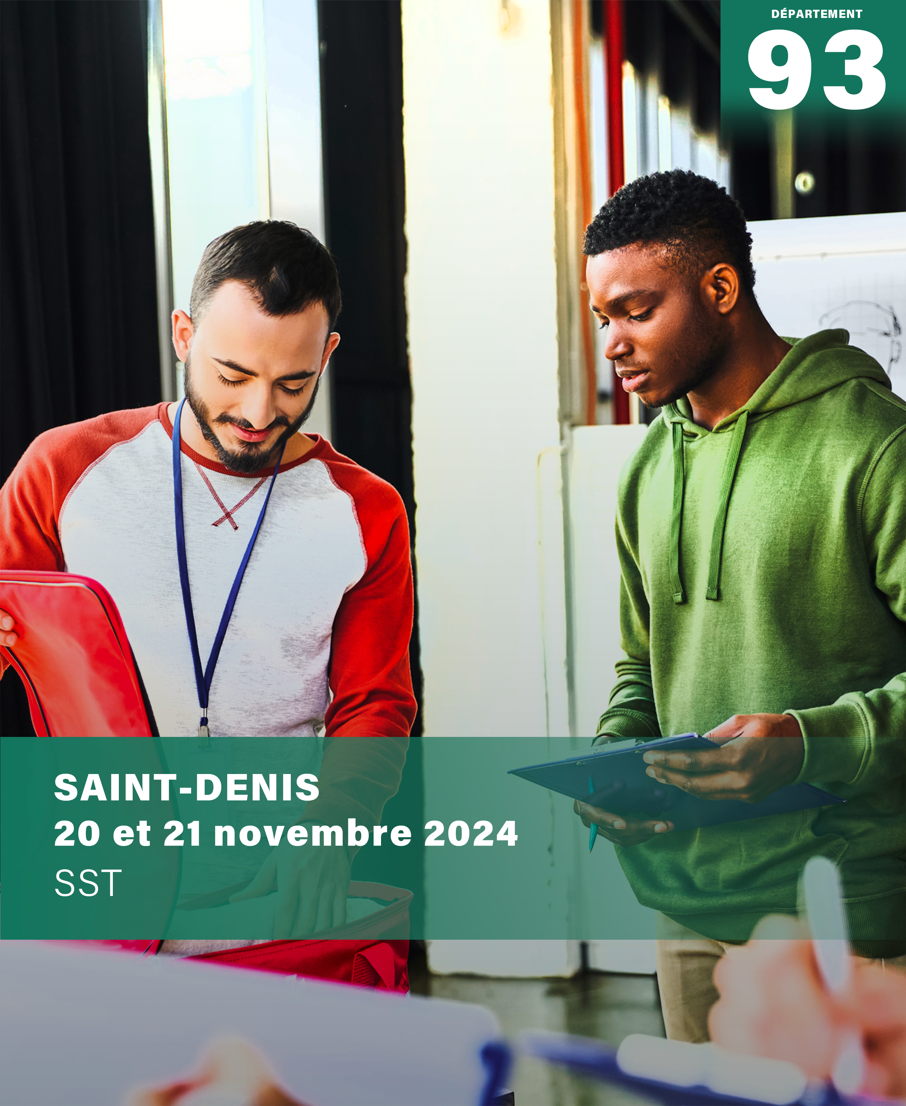 Formation SST à Saint-Denis - Novembre 2024