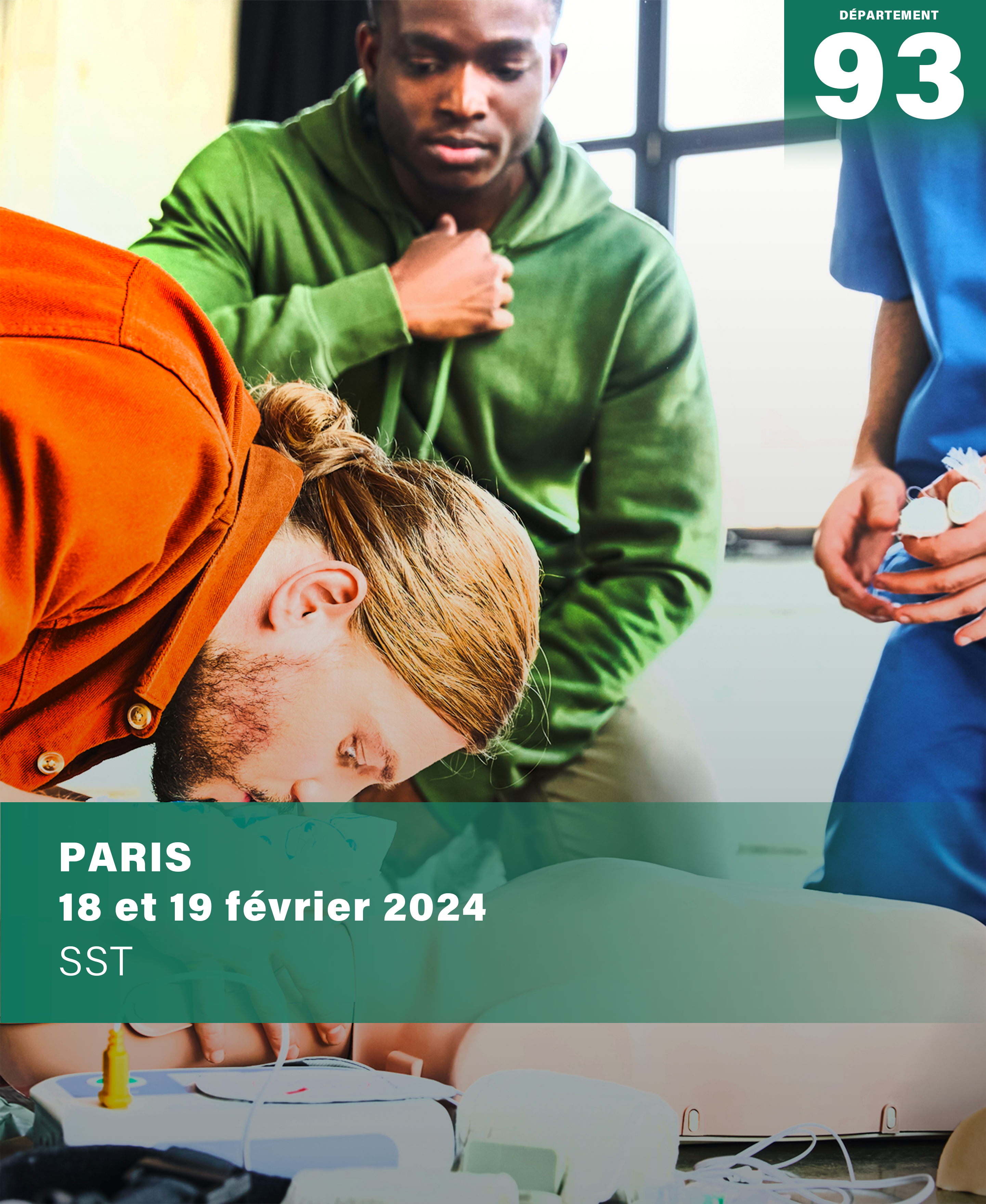 Formation SST à Saint-Denis - Février 2024